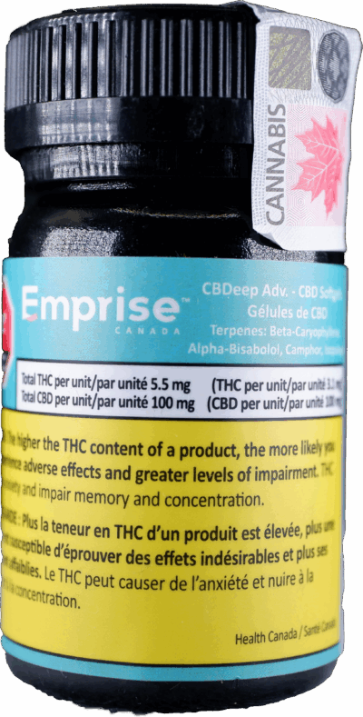 Emprise - CBDeep Adv. Softgels 15x100mg | 1500mg CBD