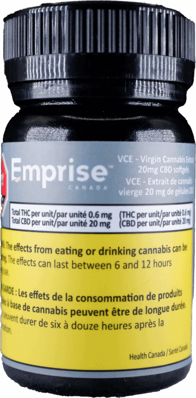 Emprise - VCE CBD Capsules 'RSO' 30x20mg | 600mg CBD