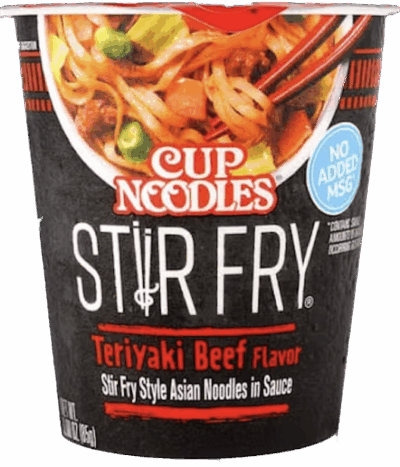 Nissin Cup Noodle - Stir Fry Noodles - Teriyaki Beef Flavor