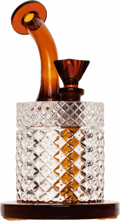 7.5" Twenties Collection Bubbler Amber