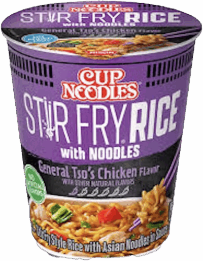 Nissin Cup Noodles - Stir Fry Rice w. Noodles General Tso Chicken Flavor