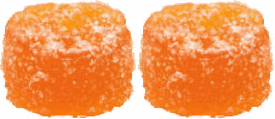 Leisure Club - Sour Peach Live Rosin Gummies 2x5mg | 10mg THC