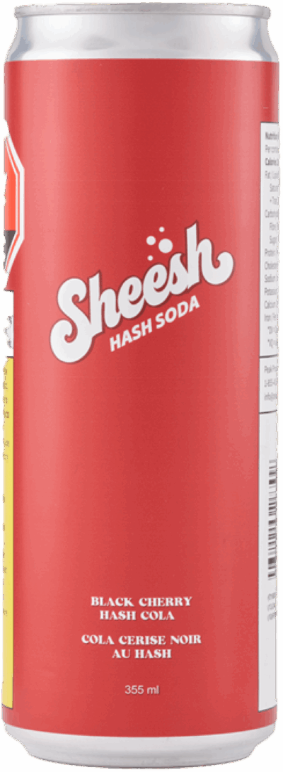 Sheeesh - Hash Soda - Cherry D Live Rosin Soda | 10mg THC